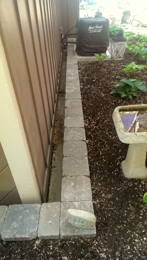 Foundation grading ledge